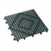 Bar Mat, 12" x 12", Square, interlocking, dishwasher safe, lightweight, plastic, black