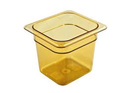 Cambro High Heat Pan, Amber, 1/6 x 6" Deep
