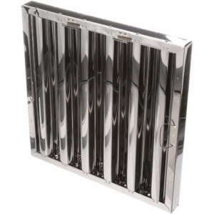 Hood Filter, Stainless Steel, 16"Wide x 20" High with Built in Clips