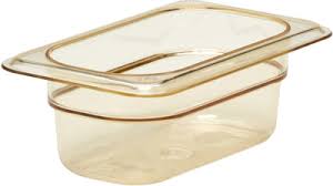 Cambro High Heat Pan, Amber, 1/3 x 4" Deep